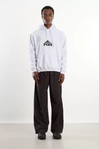 Organic Cotton ROA Mountain Logo Hoodie – Light Grey | Centre Commercial