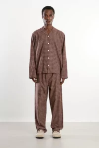 Pantalon Pyjama Coton Bio Twill – Serra Checks | Centre Commercial