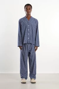 Organic Cotton Twill Pyjama Shirt – Lanegan Checks | Centre Commercial
