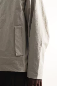 Nylon Hooded Blouson Men Taupe – Still By Hand