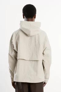 Blouson à capuche nylon Homme Taupe – Still By Hand