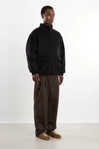 Padded Wool Blouson Men Black – Still By Hand