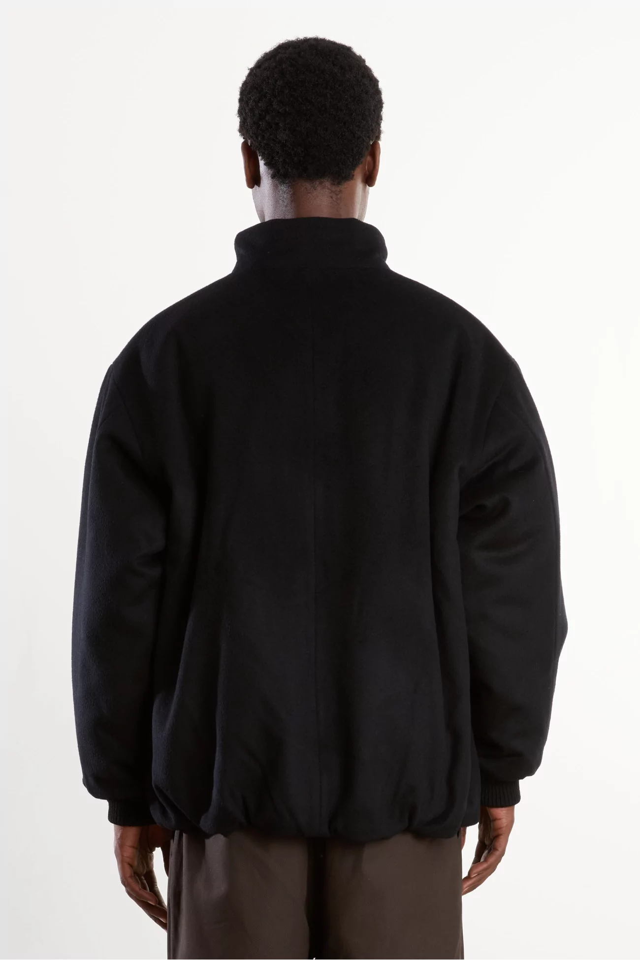 Blouson laine matelassé Homme Black – Still By Hand