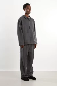 Veste laine mélangée 4 boutons Homme Grey – Still By Hand