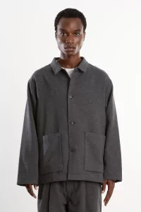 Veste laine mélangée 4 boutons Homme Grey – Still By Hand