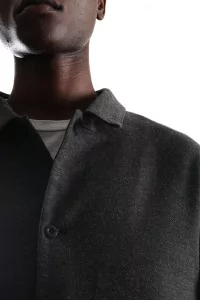 Veste laine mélangée 4 boutons Homme Grey – Still By Hand