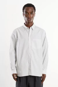 Yarn-Dyed Cotton Shirt Men White Stripe – Still By Hand
