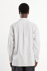 Yarn-Dyed Cotton Shirt Men White Stripe – Still By Hand