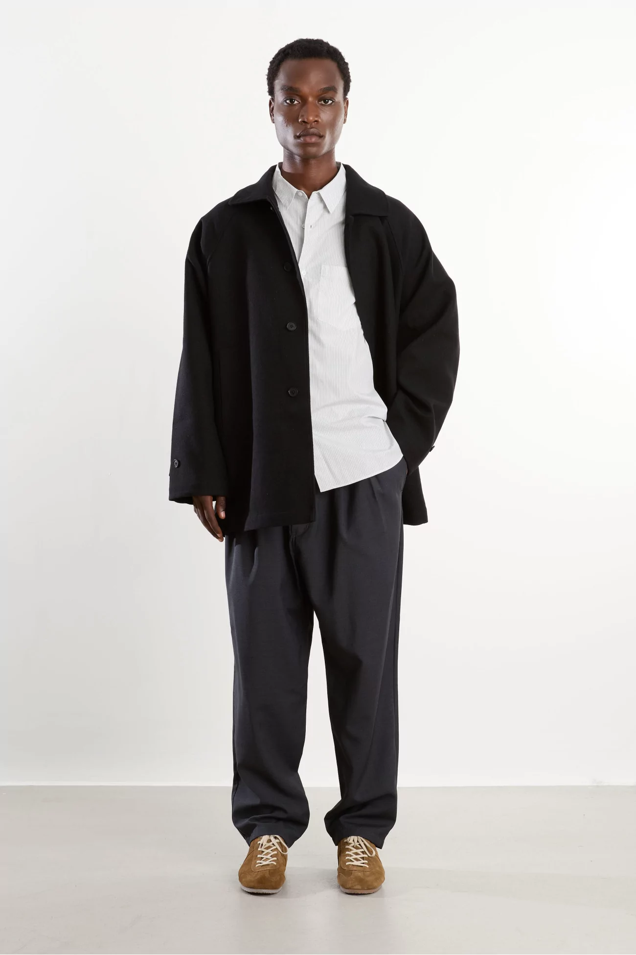 Yarn-Dyed Cotton Shirt Men White Stripe – Still By Hand