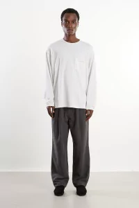 T-shirt manches longues coton Homme Gris – Still By Hand