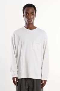 T-shirt manches longues coton Homme Gris – Still By Hand
