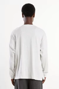 T-shirt manches longues coton Homme Gris – Still By Hand