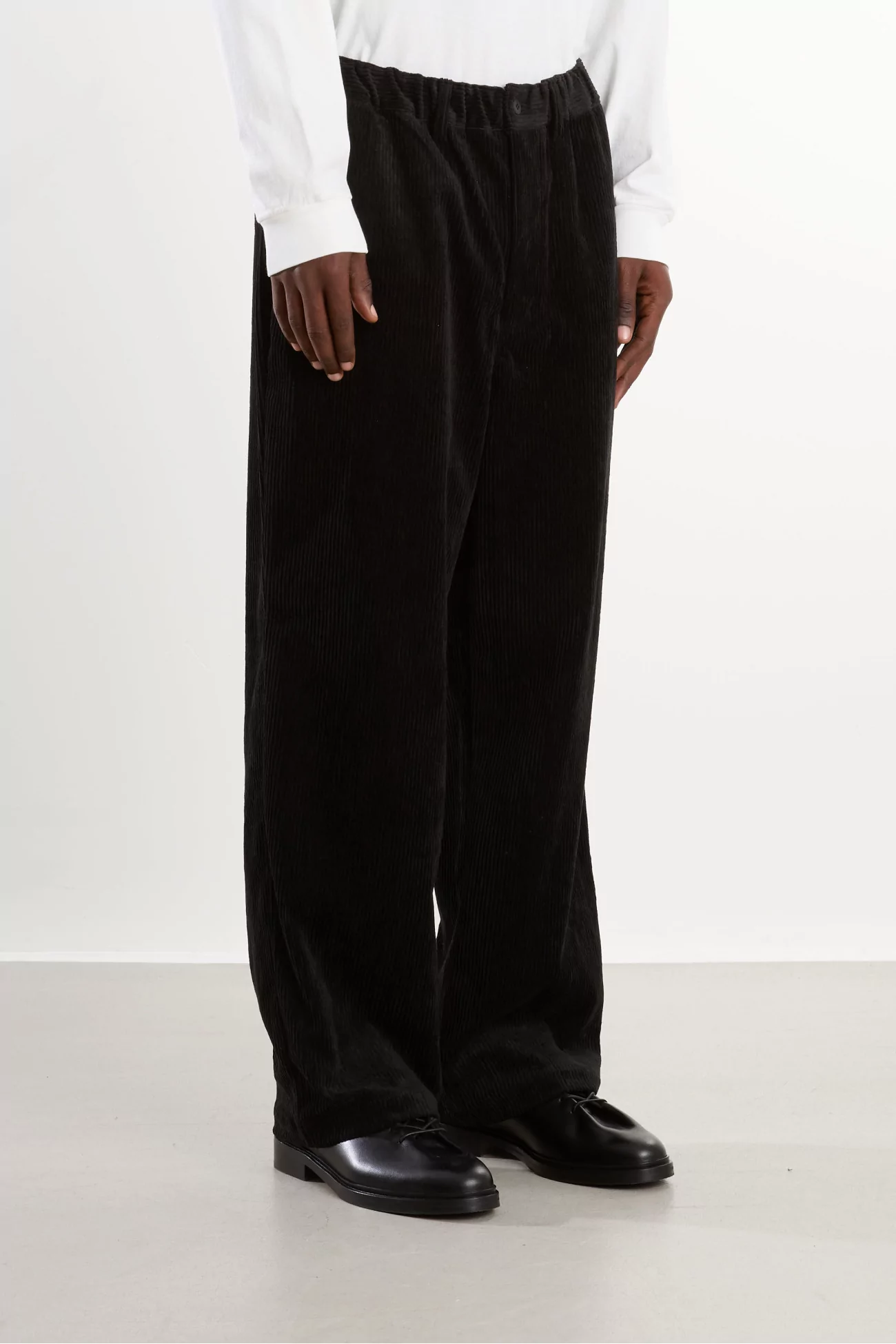 Pantalon velours côtelé Homme Black – Still By Hand