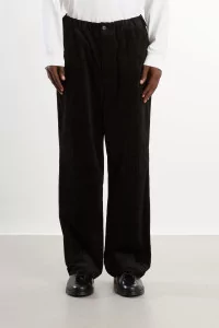 Corduroy Straight Pants Men Black – Still By Hand