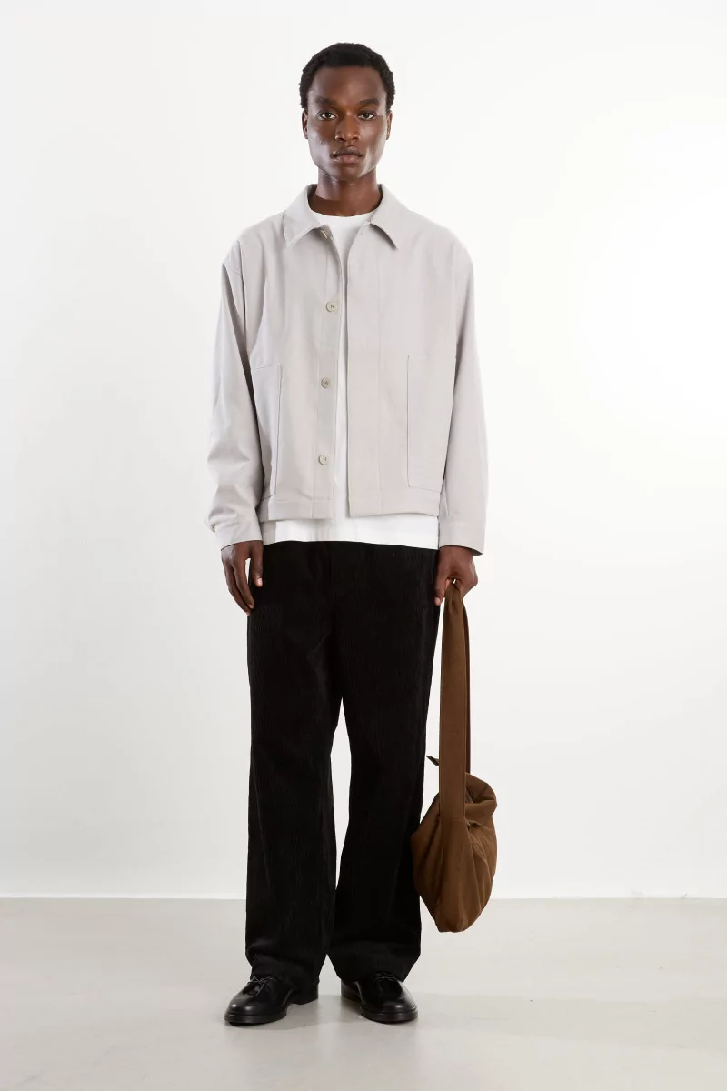 Corduroy Straight Pants Men Black – Still By Hand