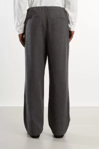 Wool Blend Pleated Pants Men Grey – Still By Hand