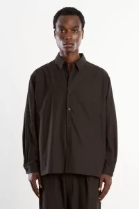 Cotton Twill Shirt Jacket Men Khaki Brown – Still By Hand