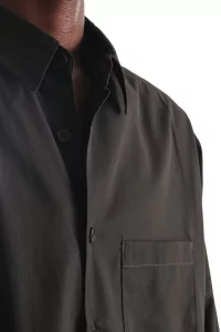 Cotton Twill Shirt Jacket Men Khaki Brown – Still By Hand