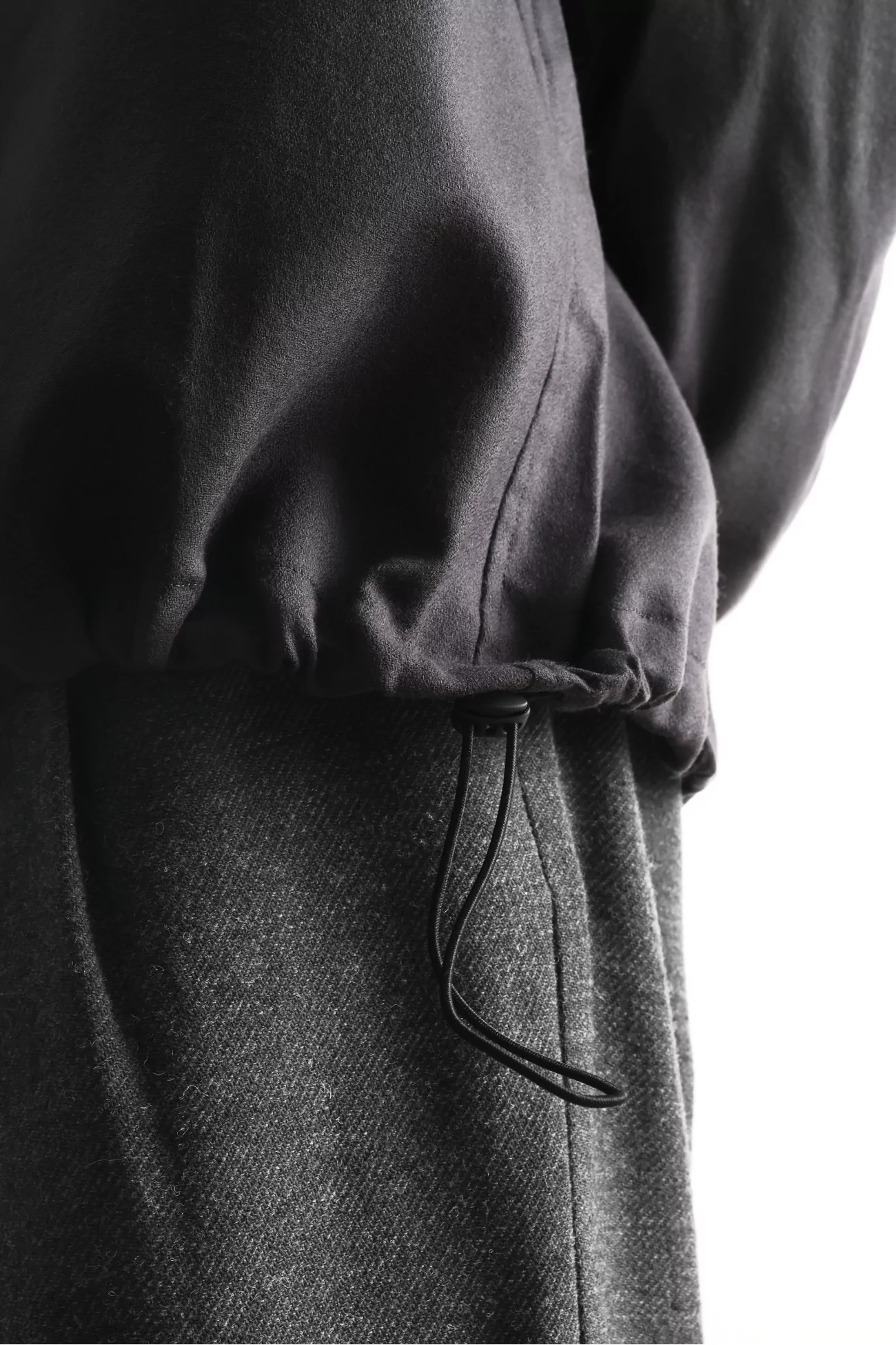 Anorak-chemise en laine Homme Charcoal – Still By Hand