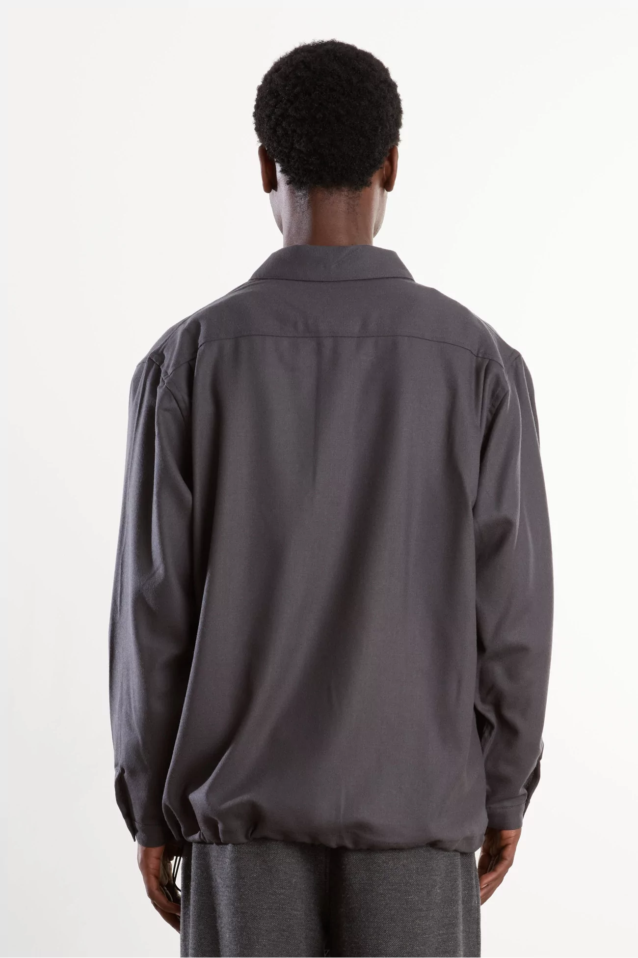 Wool Shirt Anorak Men Charcoal – Still By Hand