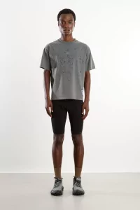Satisfy MothTech Organic Cotton T-Shirt Men – Faded Black | Centre Commercial