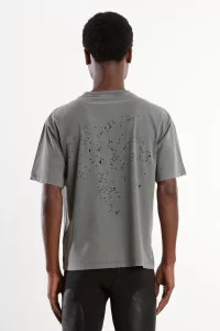 T-Shirt Satisfy MothTech Coton Bio Homme – Faded Black | Centre Commercial