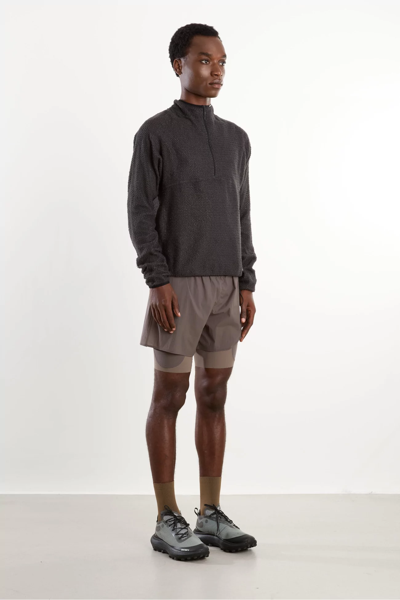 Satisfy GhostFleece Half-Zip Polartec Fleece Men – Phantom | Centre Commercial