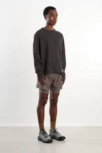 T-Shirt Satisfy FuzzFleece AD Long Polartec Homme – Phantom | Centre Commercial