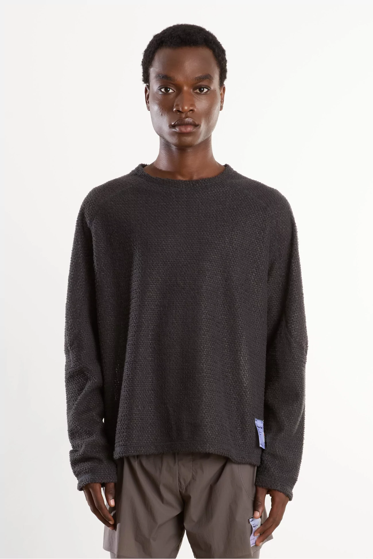 T-Shirt Satisfy FuzzFleece AD Long Polartec Homme – Phantom | Centre Commercial