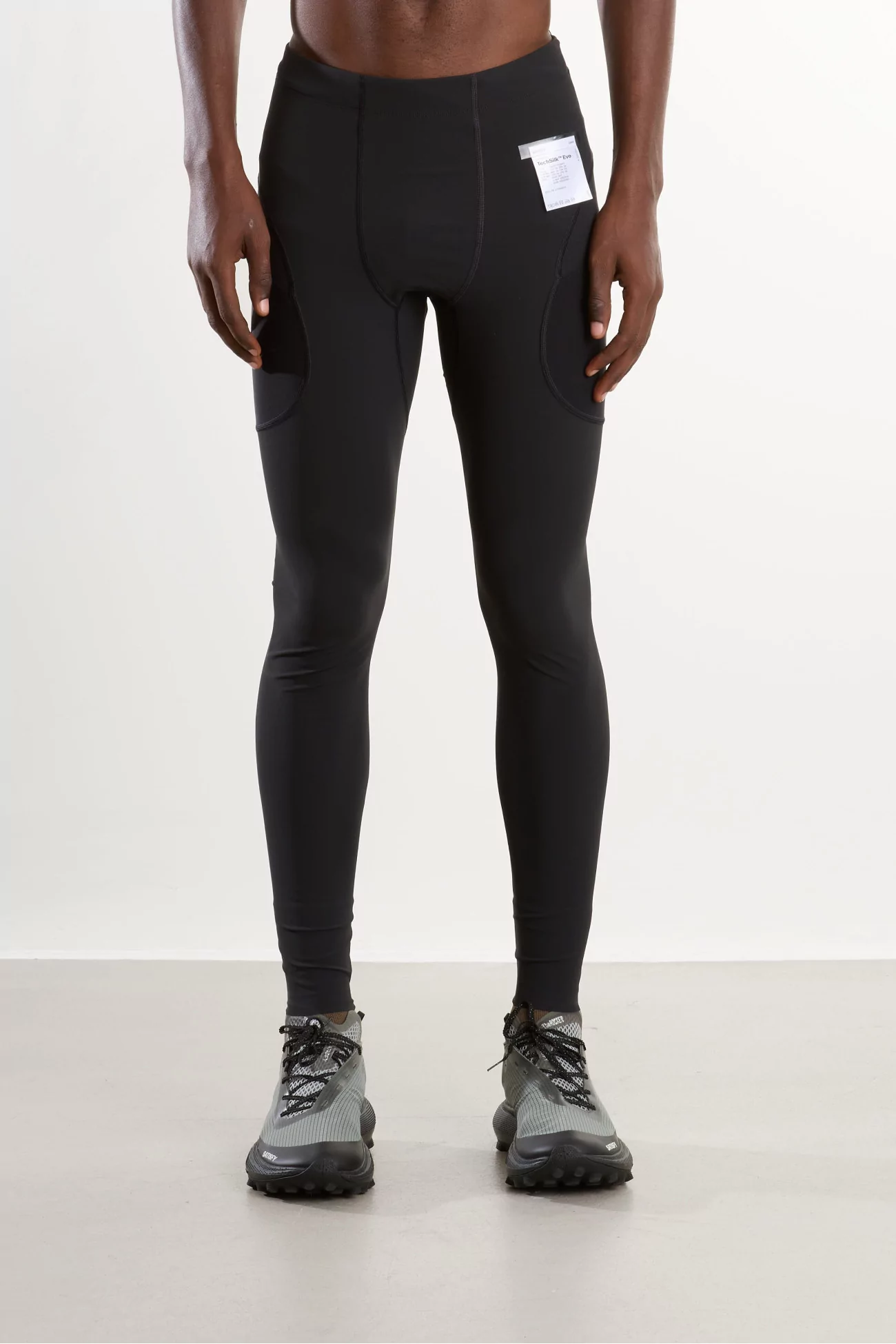 Collant Satisfy TechSilk Evo Cargo Running Homme – Black | Centre Commercial