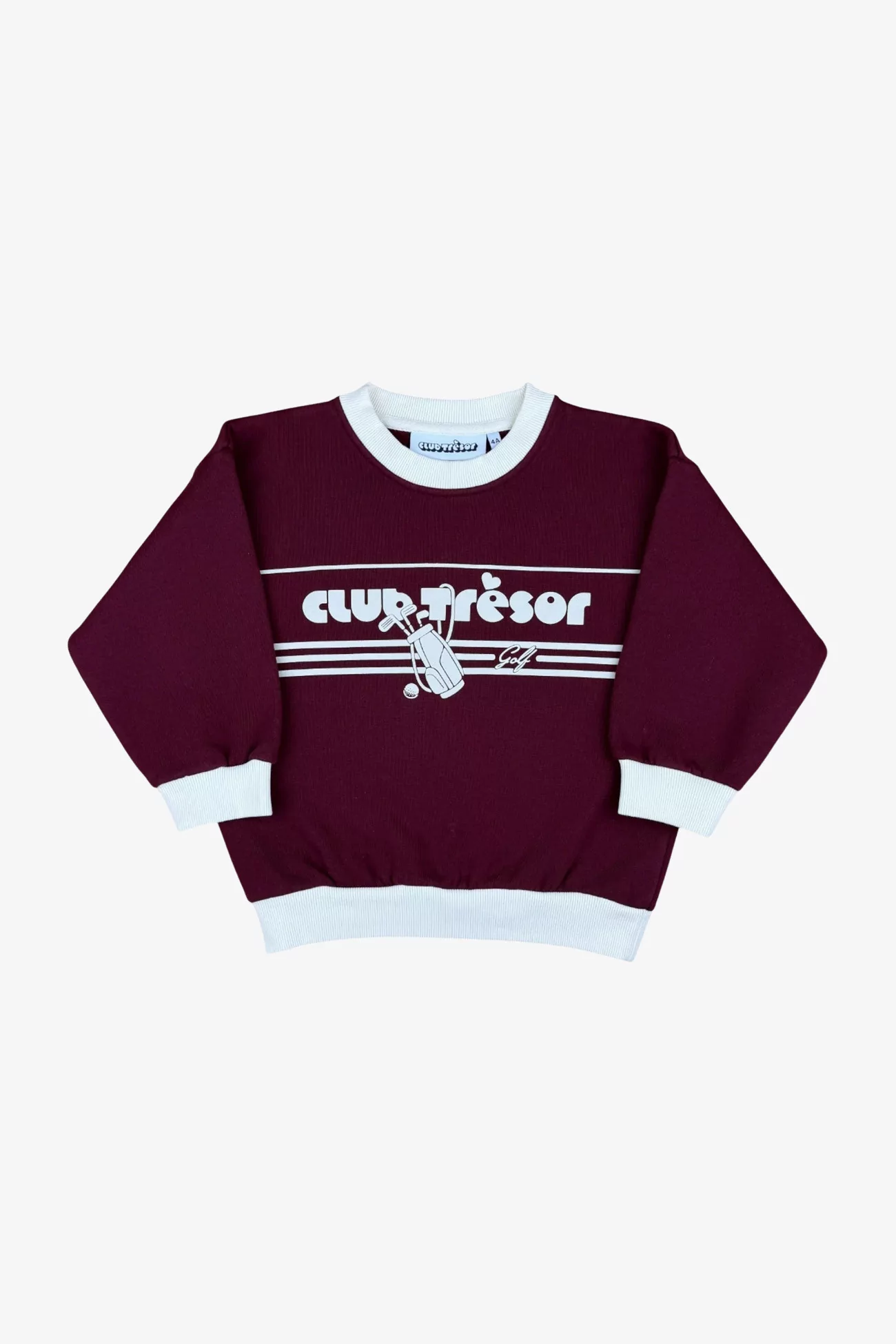Kids' Cotton Sweatshirt Club Trésor – Burgundy | Centre Commercial