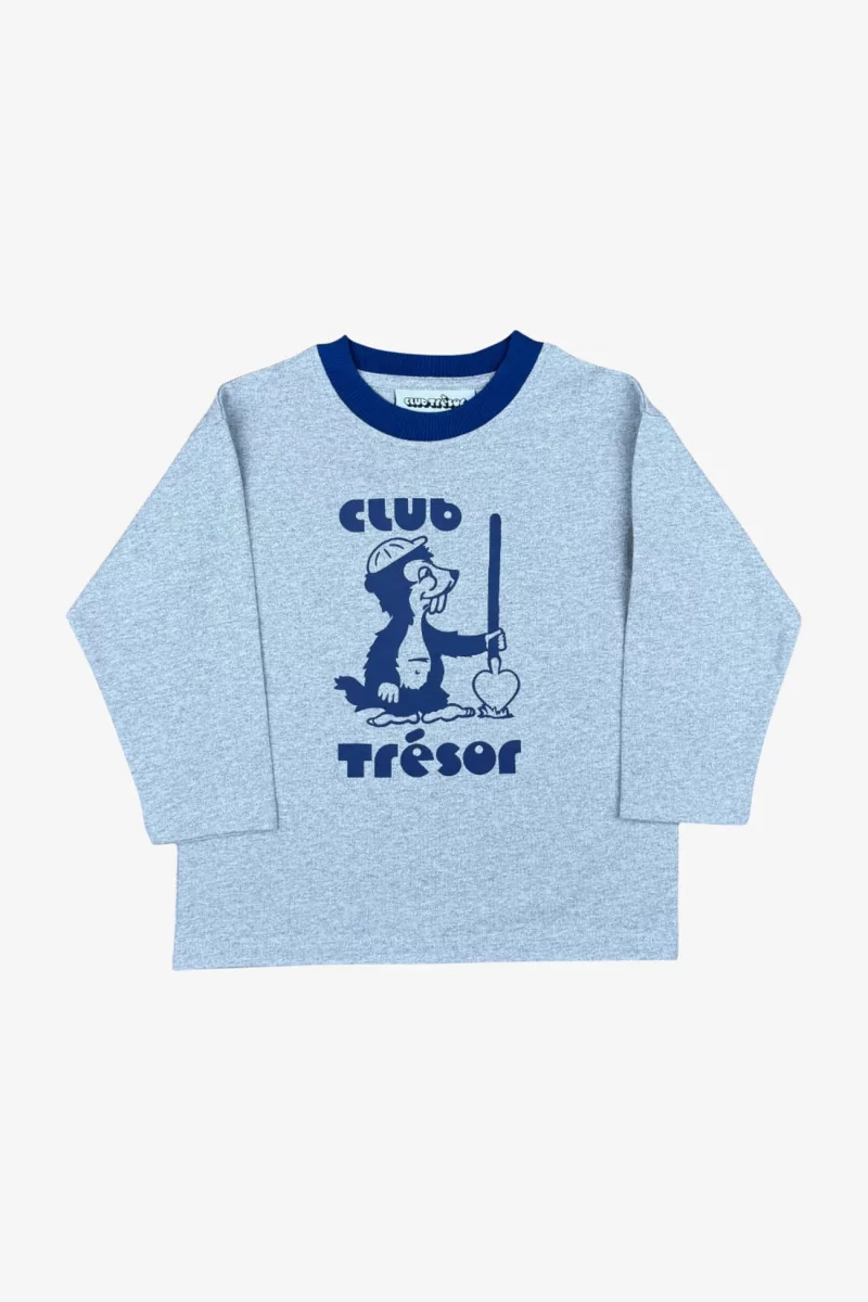 Kids' Long-Sleeved Cotton T-shirt – Grey Heather | Centre Commercial