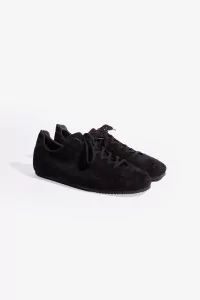 Still By Hand Leather Sneaker – Black | Centre Commercial