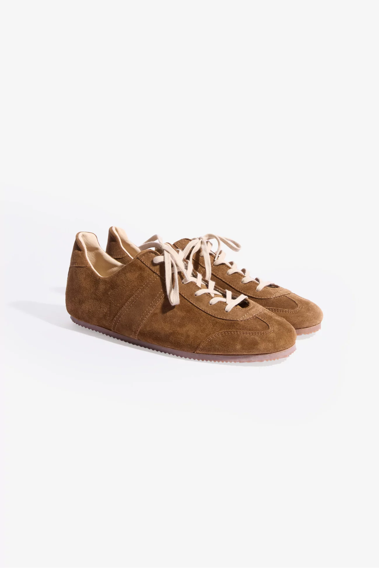 Still By Hand Leather Sneaker – Camel | Centre Commercial