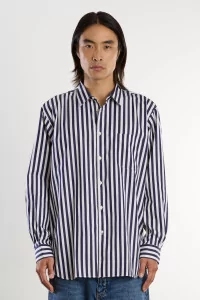 Men Cotton Striped Shirt Stripe 118 – Blue | Centre Commercial