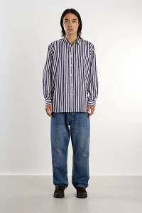 Men Cotton Striped Shirt Stripe 118 – Blue | Centre Commercial