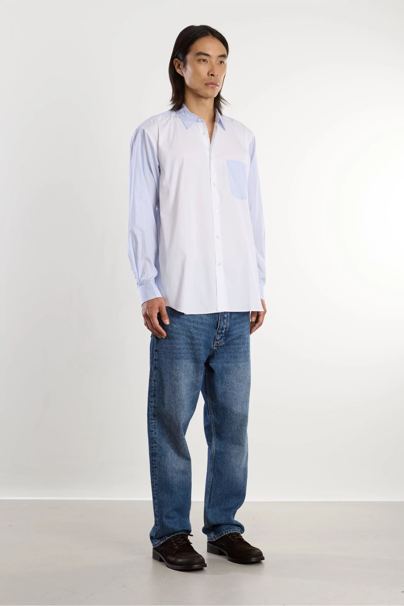 Striped Comme des Garçons Shirt – White Stripe 3 | Centre Commercial