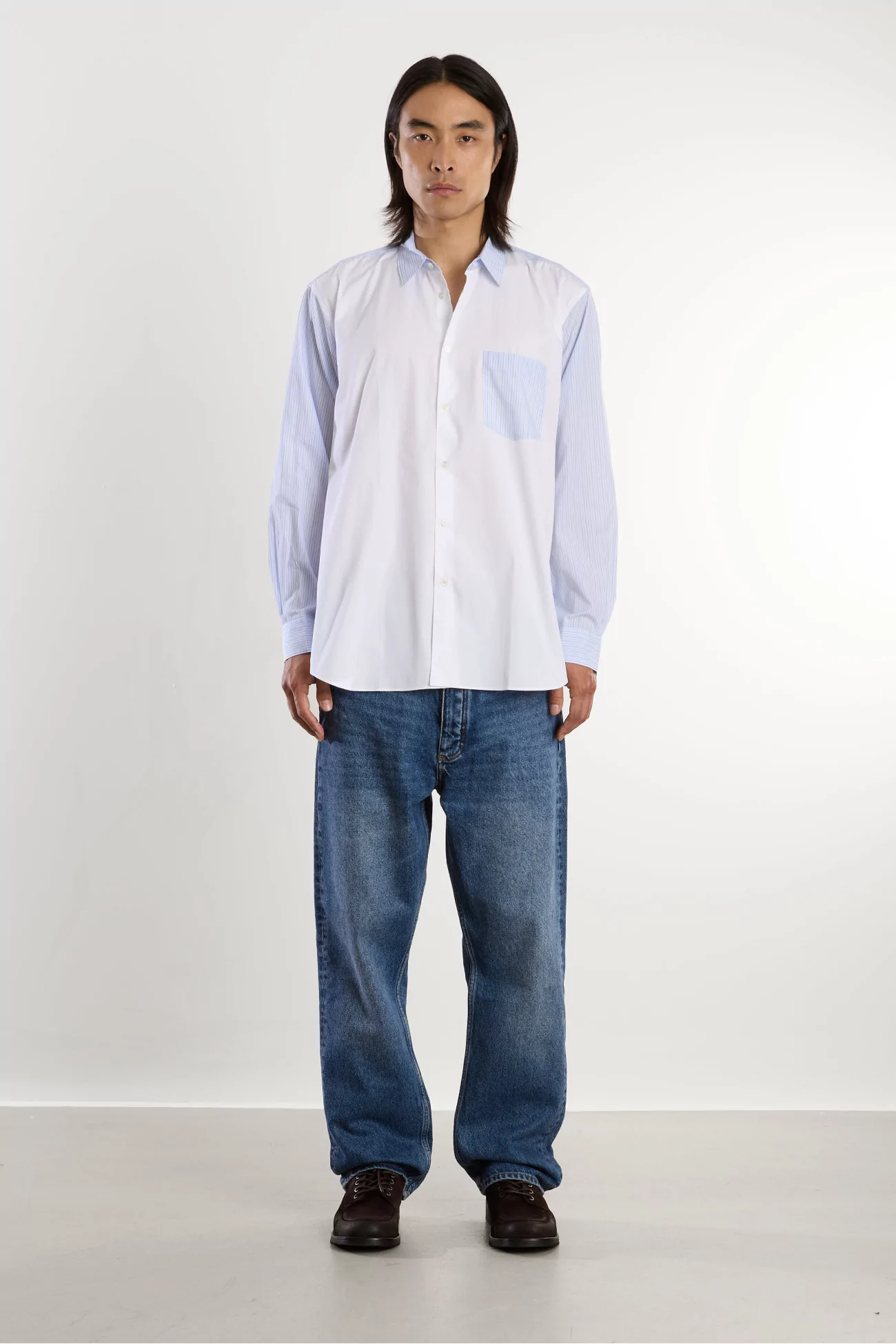 Striped Comme des Garçons Shirt – White Stripe 3 | Centre Commercial