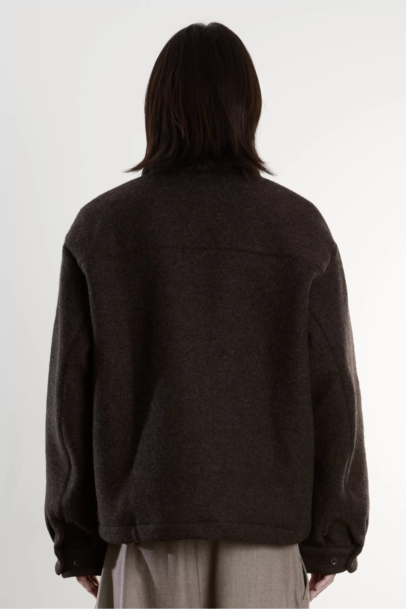 Veste Homme Loden Laine Plan Pullover – Dark Oak Loden | Centre Commercial