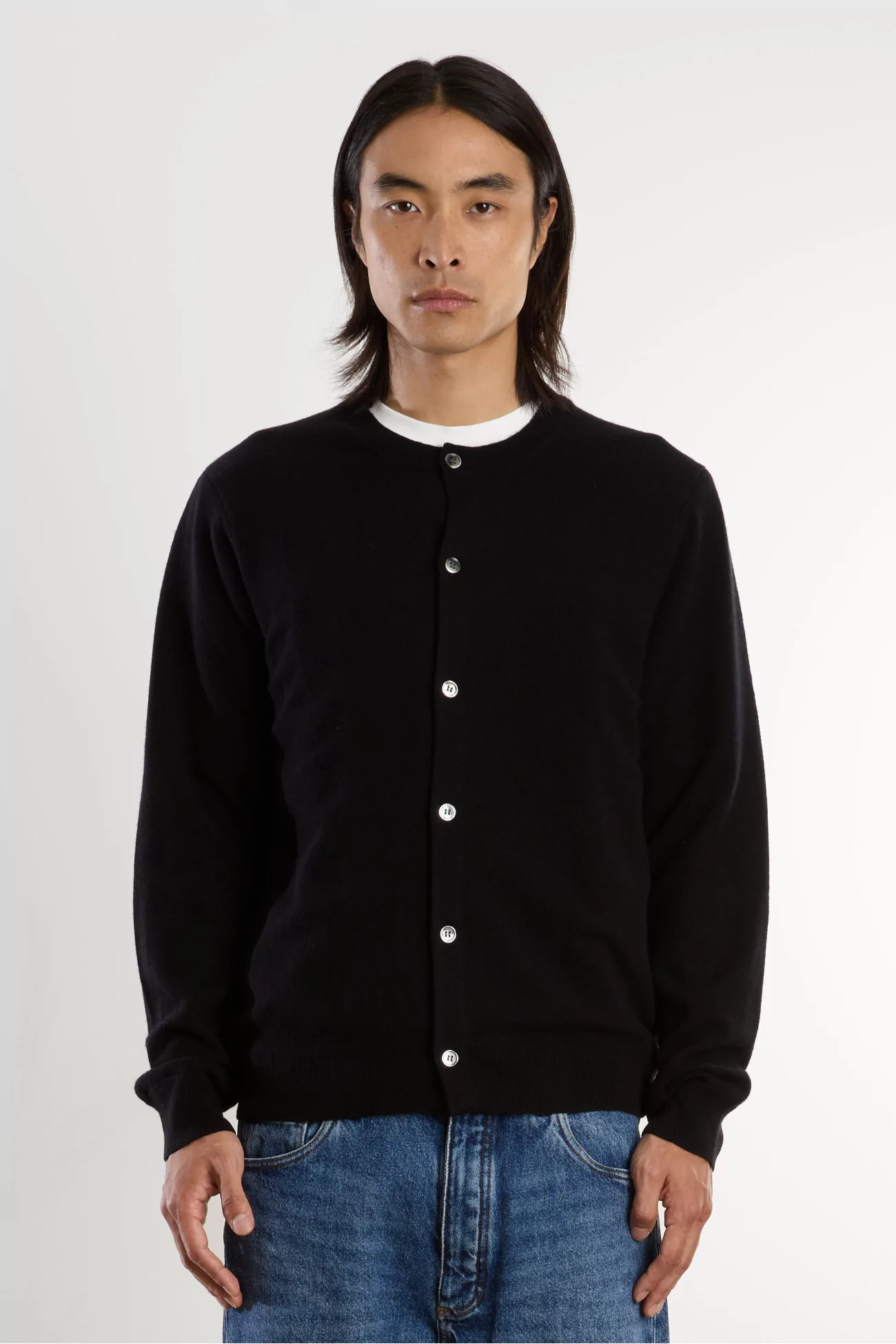 Cardigan Homme Laine Comme des Garçons – Black | Centre Commercial