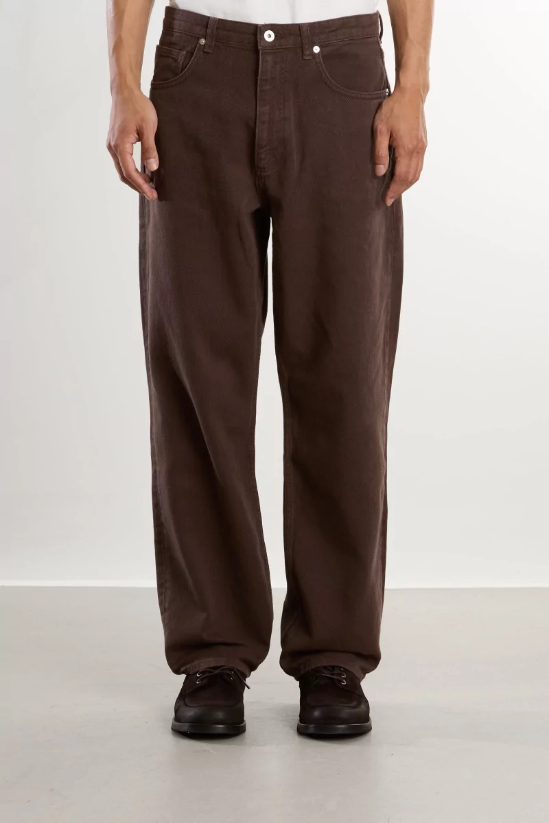 Cotton Twill Korshavn Trousers – Delicioso Brown | Centre Commercial