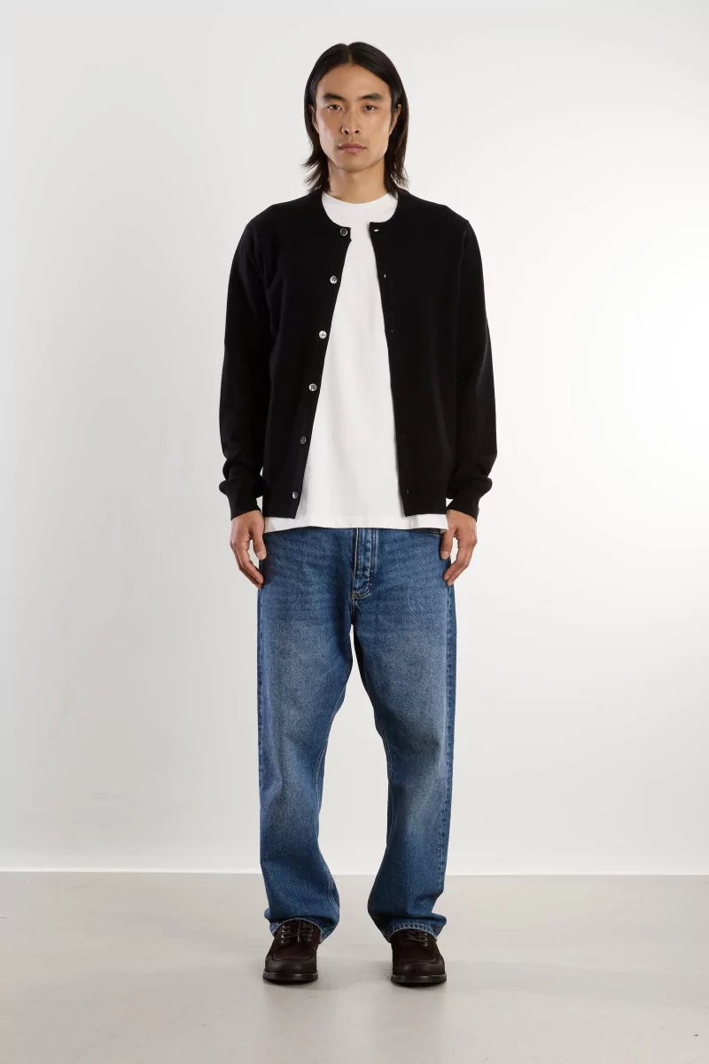 Men Wool Cardigan Comme des Garçons – Black | Centre Commercial