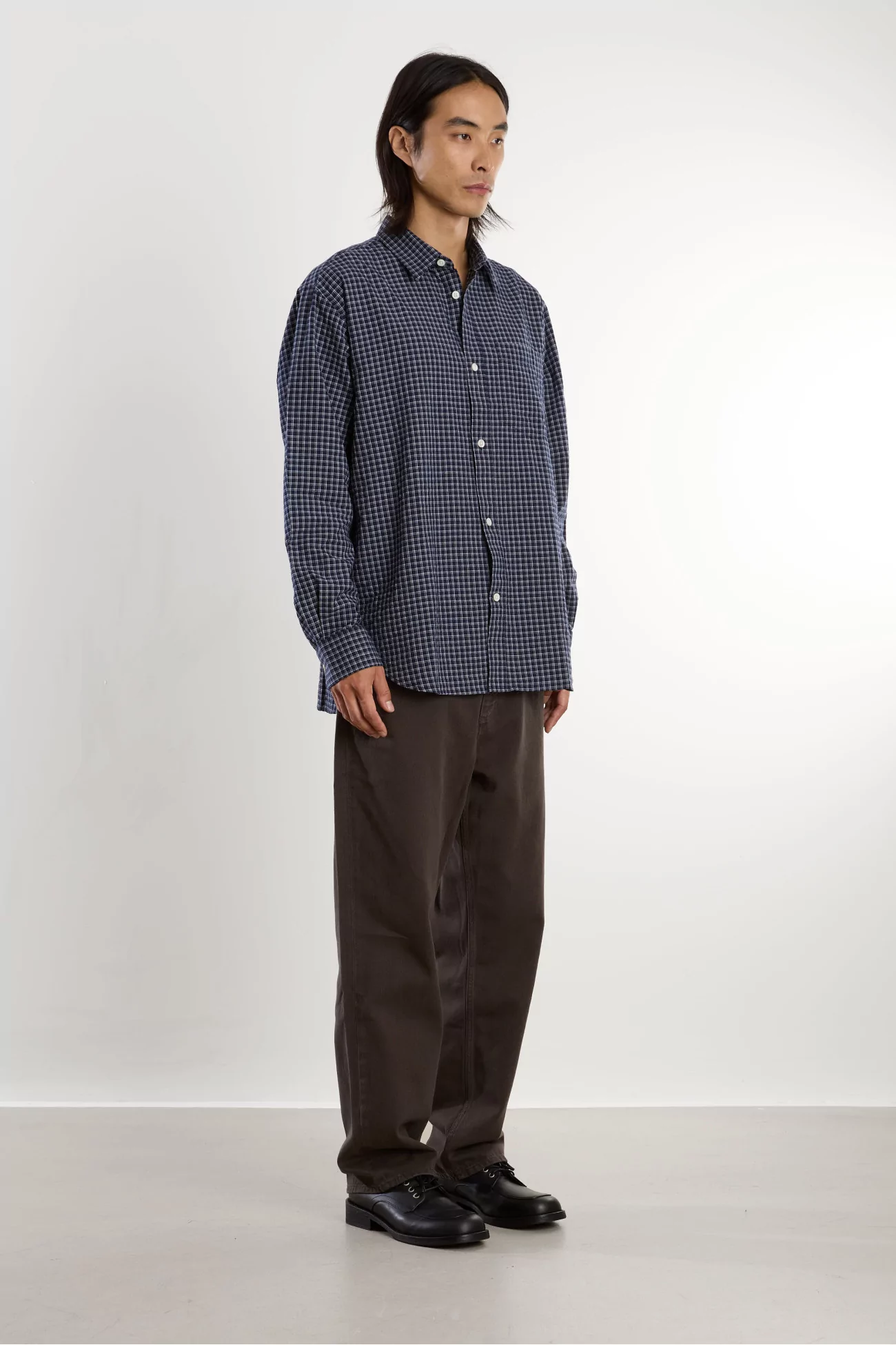 Chemise Homme Carreaux Espevik – Dark Navy | Centre Commercial