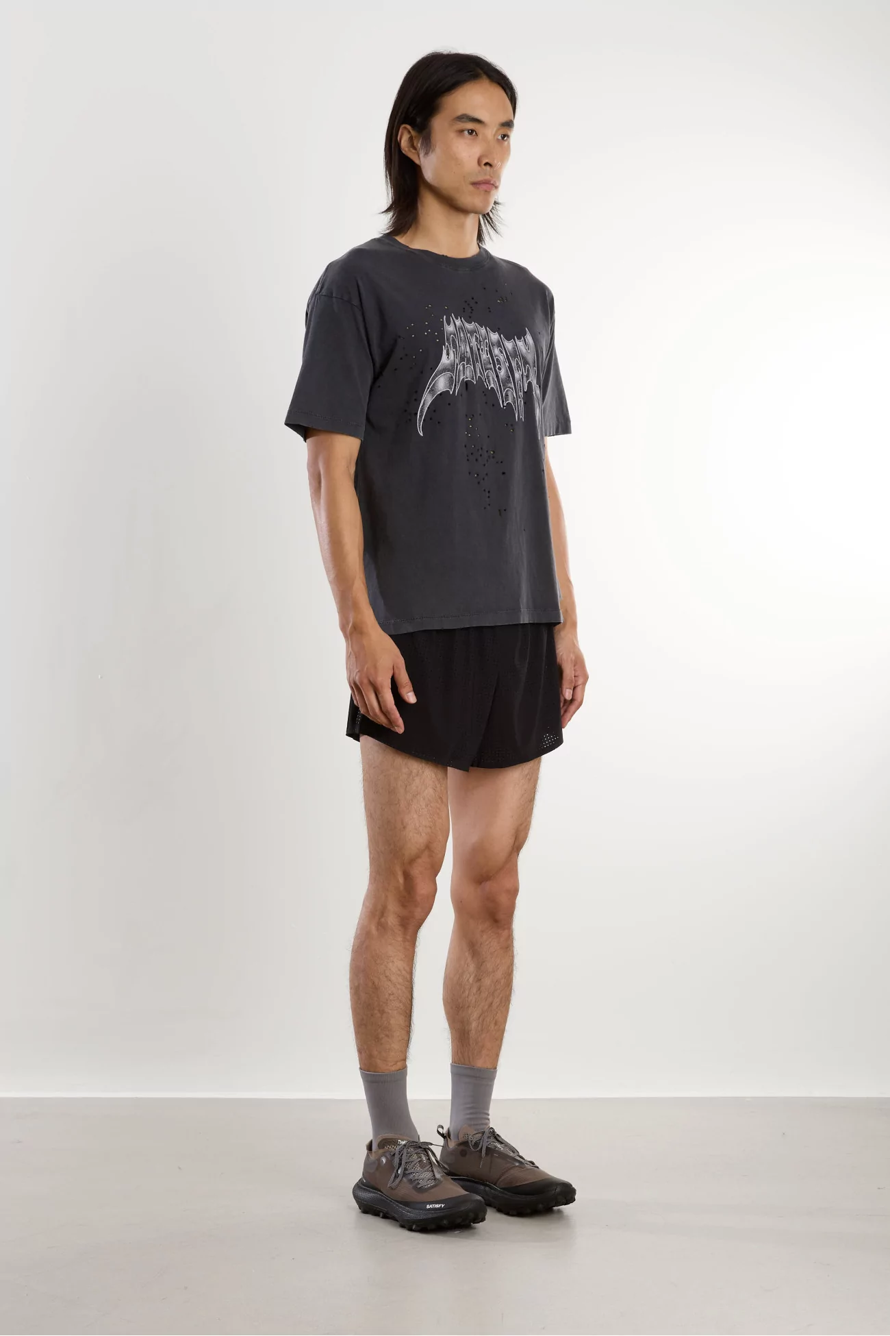 Organic Cotton MothTech Running T-Shirt – Aged Black | Centre Commercial