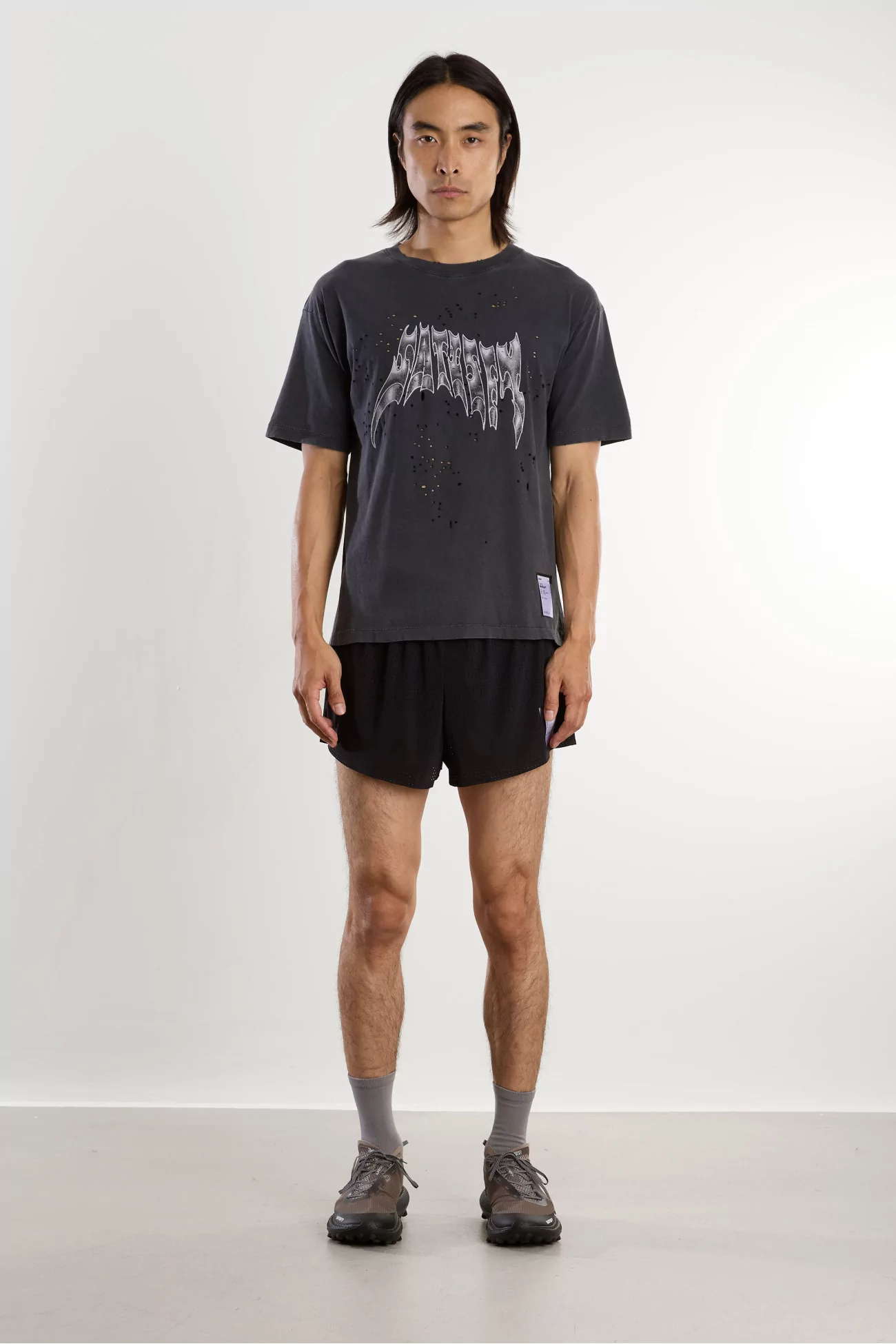 T-shirt Running Homme Coton Bio MothTech – Aged Black | Centre Commercial