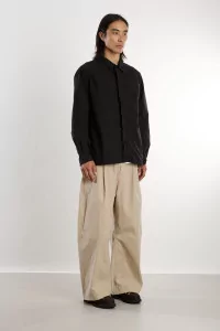 Organic Cotton Blackout Overshirt – Black | Centre Commercial