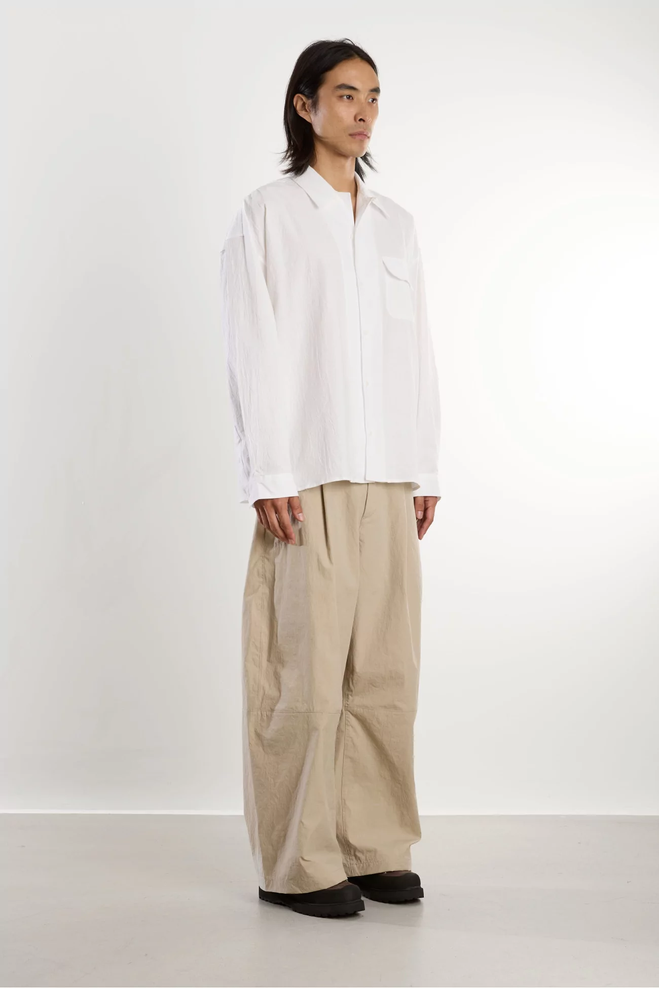 Japanese Cotton Wray Shirt – White | Centre Commercial