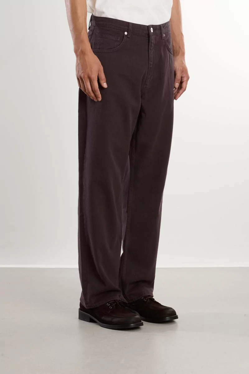 Cotton Twill Korshavn Trousers – Darkest Purple | Centre Commercial