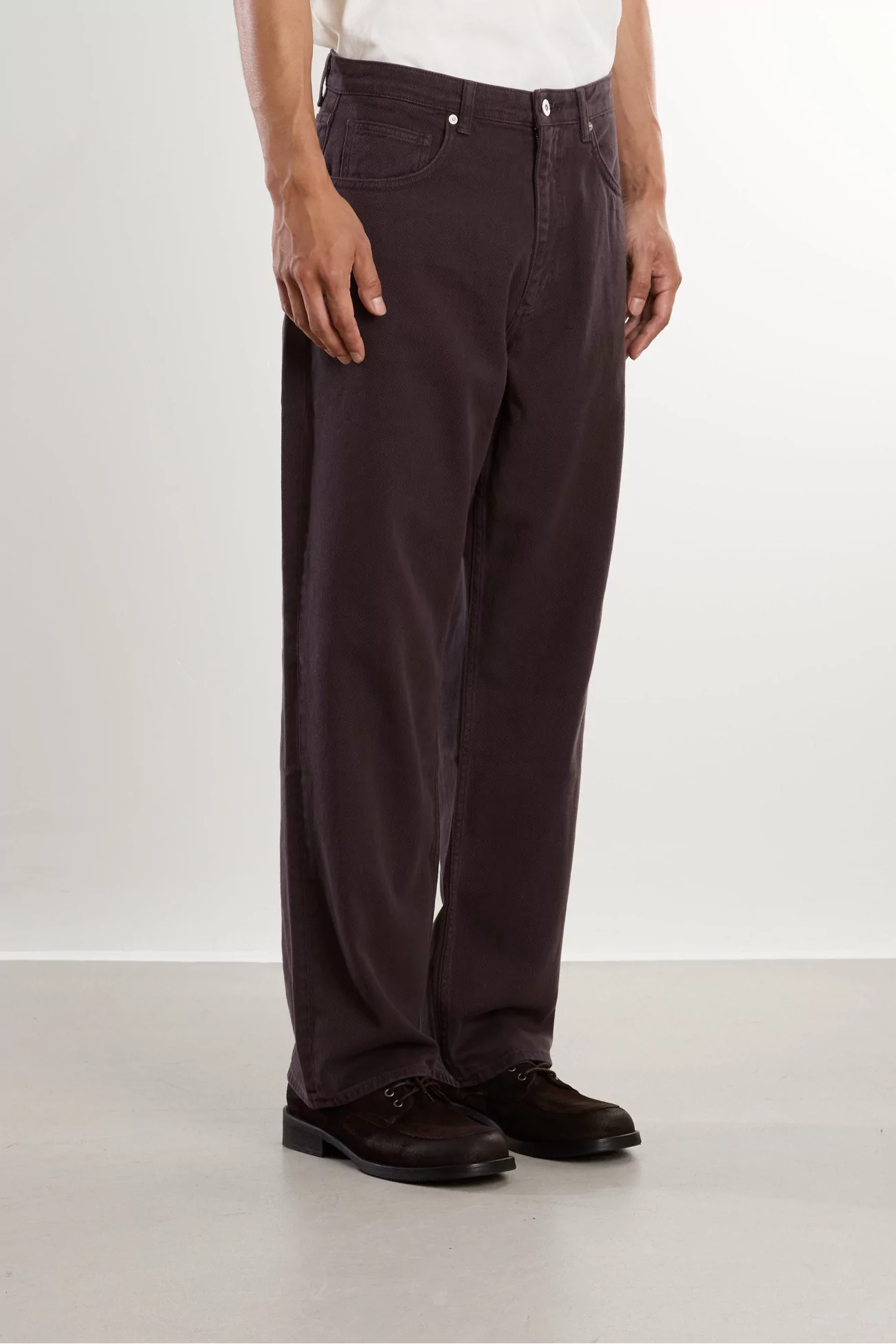 Cotton Twill Korshavn Trousers – Darkest Purple | Centre Commercial