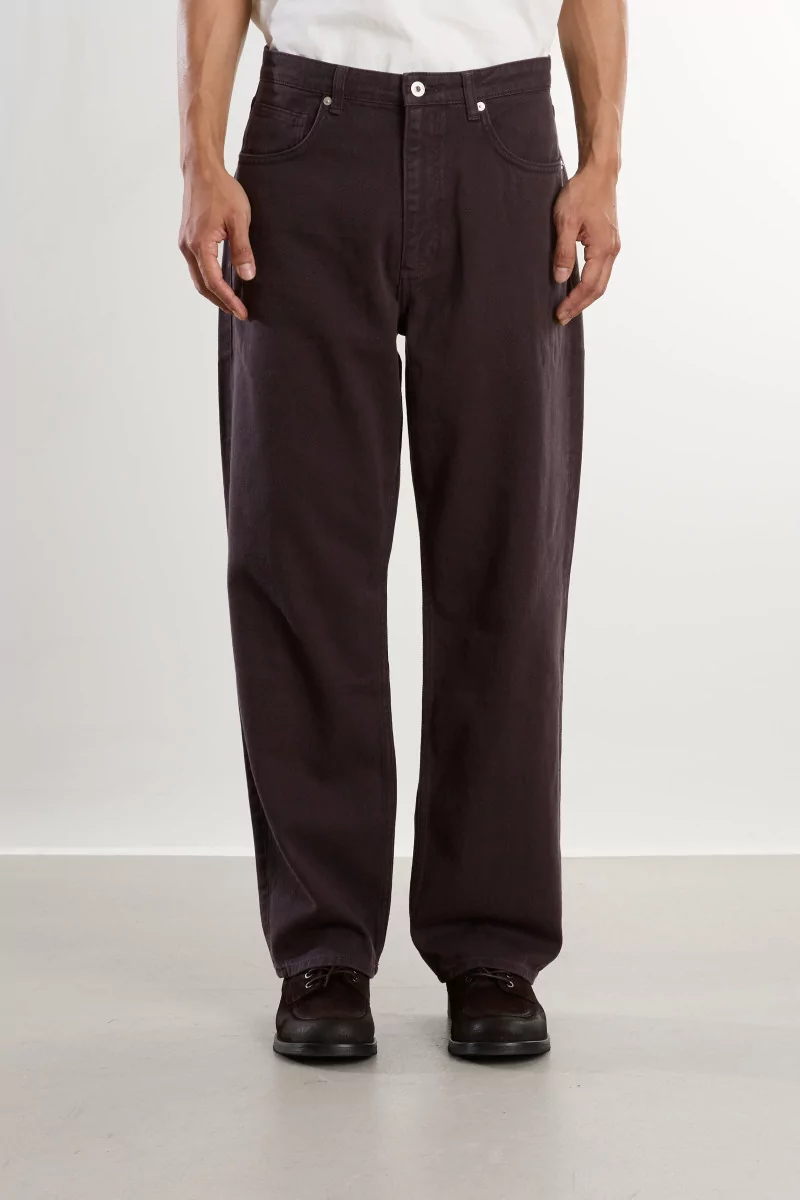 Cotton Twill Korshavn Trousers – Darkest Purple | Centre Commercial